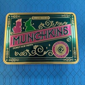 Munchkins Green and Gold Donut Hole Treats Tin